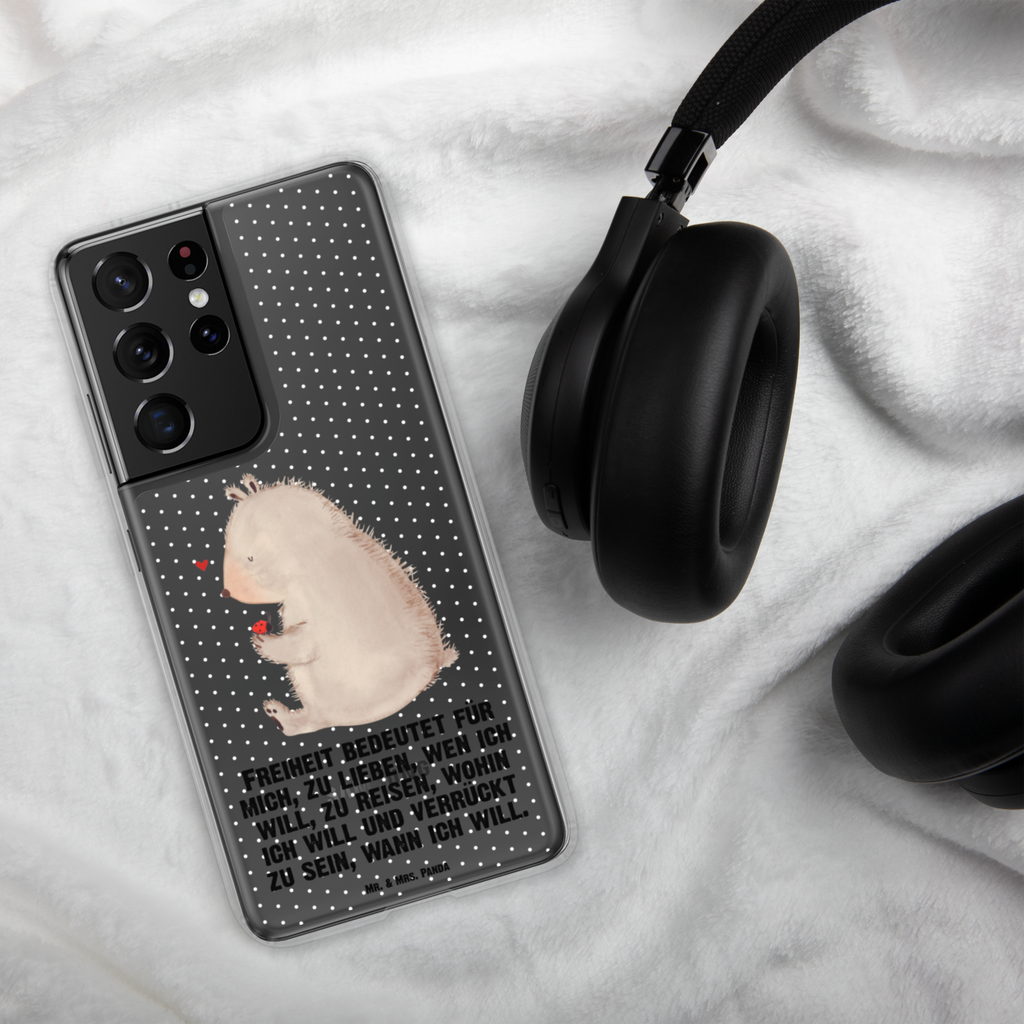 Handyhülle Bär mit Marienkäfer Bär, Marienkäfer, Liebe, Freiheit, Motivation, Das Leben ist schön Handyhülle, Handycover, Transparente Handyhülle, Flexible Handyhülle, Handyschutz, Transparent, Durchsichtig, Schutzhülle für Handy, Stilvolle Handyhülle, Robuste Handyhülle, Schutz vor Kratzern, Schützende Handyhülle  Bär, Teddy, Teddybär