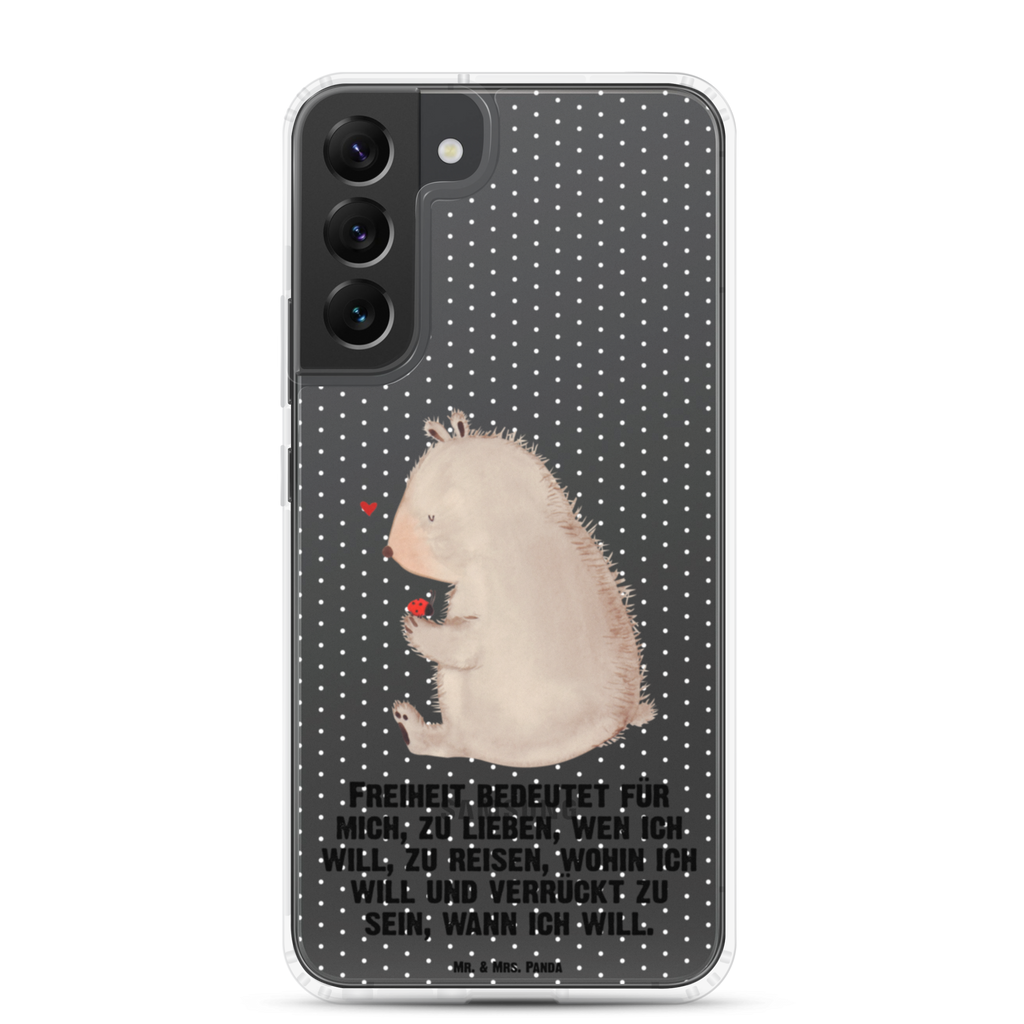 Handyhülle Bär mit Marienkäfer Bär, Marienkäfer, Liebe, Freiheit, Motivation, Das Leben ist schön Handyhülle, Handycover, Transparente Handyhülle, Flexible Handyhülle, Handyschutz, Transparent, Durchsichtig, Schutzhülle für Handy, Stilvolle Handyhülle, Robuste Handyhülle, Schutz vor Kratzern, Schützende Handyhülle  Bär, Teddy, Teddybär