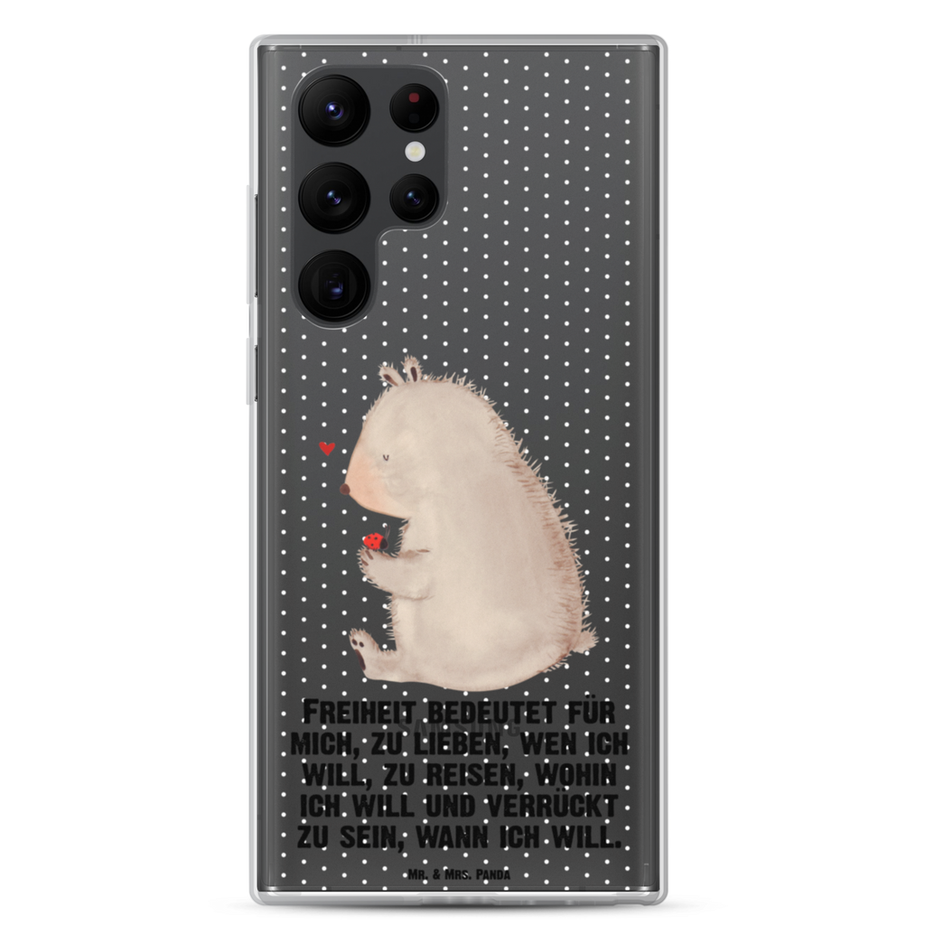 Handyhülle Bär mit Marienkäfer Bär, Marienkäfer, Liebe, Freiheit, Motivation, Das Leben ist schön Handyhülle, Handycover, Transparente Handyhülle, Flexible Handyhülle, Handyschutz, Transparent, Durchsichtig, Schutzhülle für Handy, Stilvolle Handyhülle, Robuste Handyhülle, Schutz vor Kratzern, Schützende Handyhülle  Bär, Teddy, Teddybär