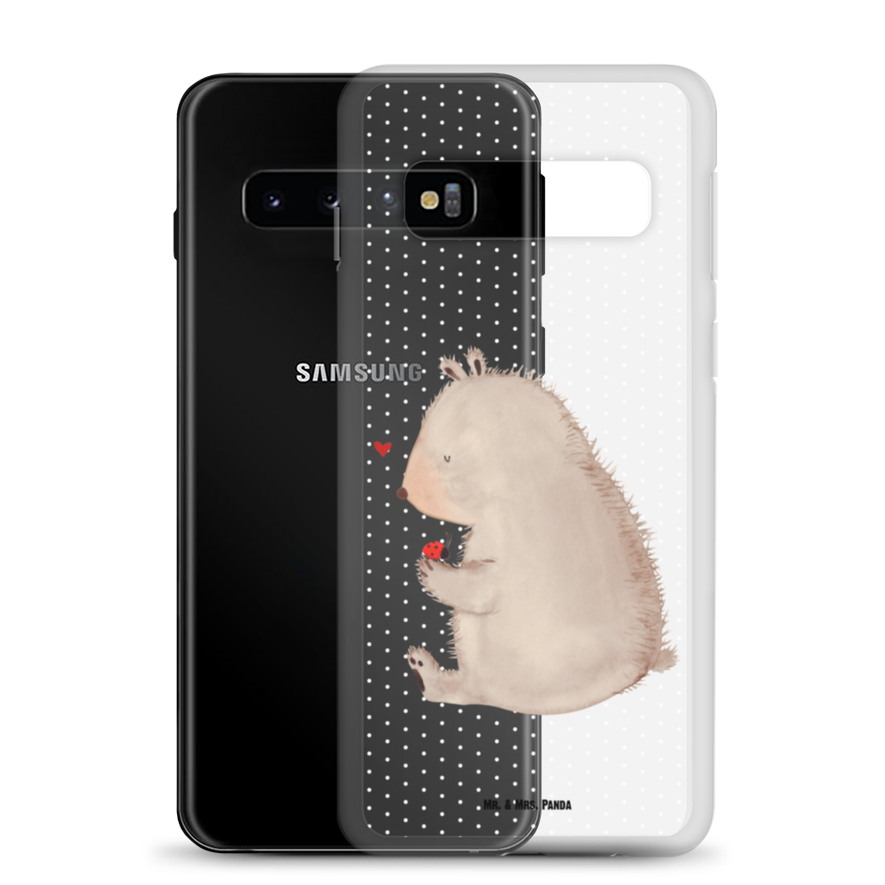 Handyhülle Bär mit Marienkäfer Bär, Marienkäfer, Liebe, Freiheit, Motivation, Das Leben ist schön Handyhülle, Handycover, Transparente Handyhülle, Flexible Handyhülle, Handyschutz, Transparent, Durchsichtig, Schutzhülle für Handy, Stilvolle Handyhülle, Robuste Handyhülle, Schutz vor Kratzern, Schützende Handyhülle  Bär, Teddy, Teddybär