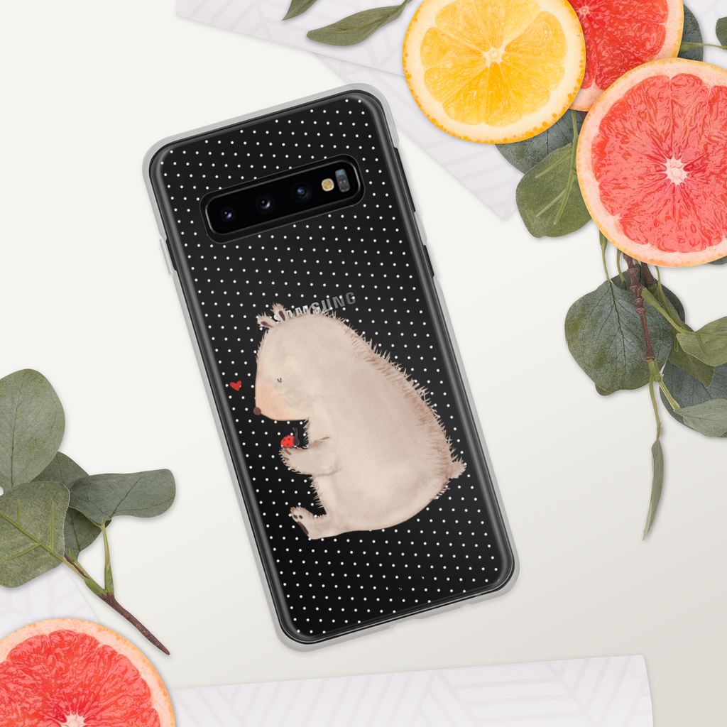 Handyhülle Bär mit Marienkäfer Bär, Marienkäfer, Liebe, Freiheit, Motivation, Das Leben ist schön Handyhülle, Handycover, Transparente Handyhülle, Flexible Handyhülle, Handyschutz, Transparent, Durchsichtig, Schutzhülle für Handy, Stilvolle Handyhülle, Robuste Handyhülle, Schutz vor Kratzern, Schützende Handyhülle  Bär, Teddy, Teddybär