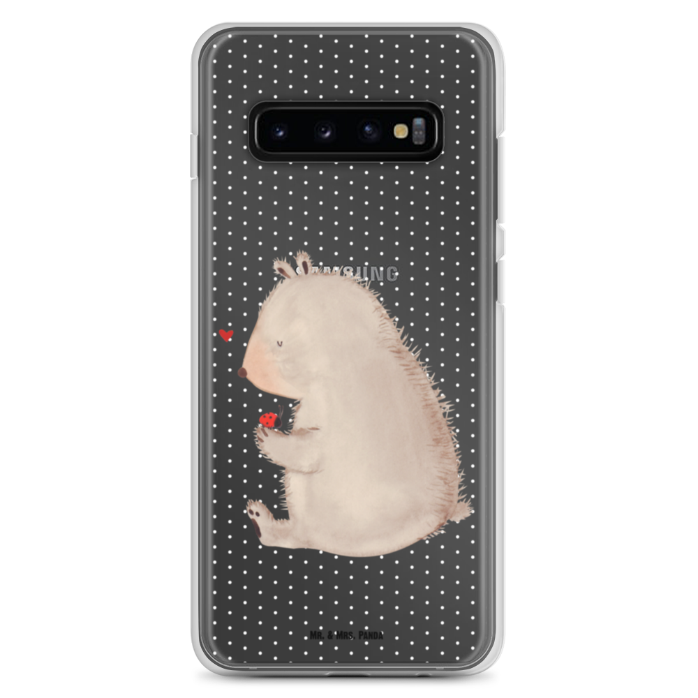 Handyhülle Bär mit Marienkäfer Bär, Marienkäfer, Liebe, Freiheit, Motivation, Das Leben ist schön Handyhülle, Handycover, Transparente Handyhülle, Flexible Handyhülle, Handyschutz, Transparent, Durchsichtig, Schutzhülle für Handy, Stilvolle Handyhülle, Robuste Handyhülle, Schutz vor Kratzern, Schützende Handyhülle  Bär, Teddy, Teddybär