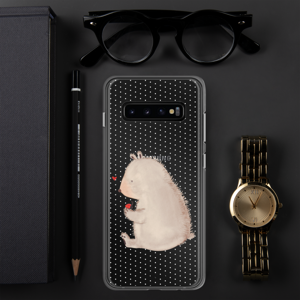 Handyhülle Bär mit Marienkäfer Bär, Marienkäfer, Liebe, Freiheit, Motivation, Das Leben ist schön Handyhülle, Handycover, Transparente Handyhülle, Flexible Handyhülle, Handyschutz, Transparent, Durchsichtig, Schutzhülle für Handy, Stilvolle Handyhülle, Robuste Handyhülle, Schutz vor Kratzern, Schützende Handyhülle  Bär, Teddy, Teddybär