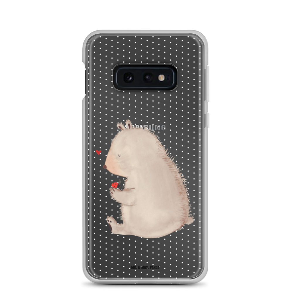 Handyhülle Bär mit Marienkäfer Bär, Marienkäfer, Liebe, Freiheit, Motivation, Das Leben ist schön Handyhülle, Handycover, Transparente Handyhülle, Flexible Handyhülle, Handyschutz, Transparent, Durchsichtig, Schutzhülle für Handy, Stilvolle Handyhülle, Robuste Handyhülle, Schutz vor Kratzern, Schützende Handyhülle  Bär, Teddy, Teddybär
