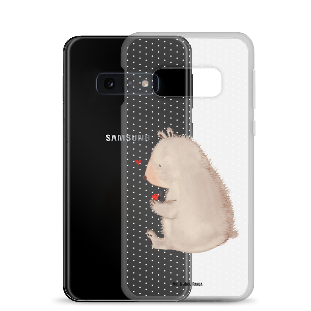 Handyhülle Bär mit Marienkäfer Bär, Marienkäfer, Liebe, Freiheit, Motivation, Das Leben ist schön Handyhülle, Handycover, Transparente Handyhülle, Flexible Handyhülle, Handyschutz, Transparent, Durchsichtig, Schutzhülle für Handy, Stilvolle Handyhülle, Robuste Handyhülle, Schutz vor Kratzern, Schützende Handyhülle  Bär, Teddy, Teddybär