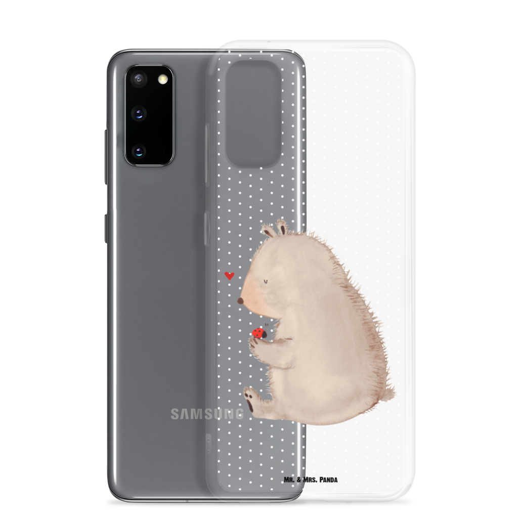 Handyhülle Bär mit Marienkäfer Bär, Marienkäfer, Liebe, Freiheit, Motivation, Das Leben ist schön Handyhülle, Handycover, Transparente Handyhülle, Flexible Handyhülle, Handyschutz, Transparent, Durchsichtig, Schutzhülle für Handy, Stilvolle Handyhülle, Robuste Handyhülle, Schutz vor Kratzern, Schützende Handyhülle  Bär, Teddy, Teddybär