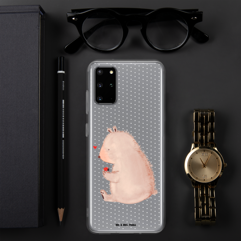 Handyhülle Bär mit Marienkäfer Bär, Marienkäfer, Liebe, Freiheit, Motivation, Das Leben ist schön Handyhülle, Handycover, Transparente Handyhülle, Flexible Handyhülle, Handyschutz, Transparent, Durchsichtig, Schutzhülle für Handy, Stilvolle Handyhülle, Robuste Handyhülle, Schutz vor Kratzern, Schützende Handyhülle  Bär, Teddy, Teddybär