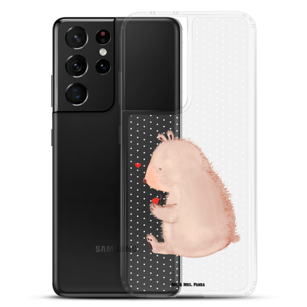 Handyhülle Bär mit Marienkäfer Bär, Marienkäfer, Liebe, Freiheit, Motivation, Das Leben ist schön Handyhülle, Handycover, Transparente Handyhülle, Flexible Handyhülle, Handyschutz, Transparent, Durchsichtig, Schutzhülle für Handy, Stilvolle Handyhülle, Robuste Handyhülle, Schutz vor Kratzern, Schützende Handyhülle  Bär, Teddy, Teddybär
