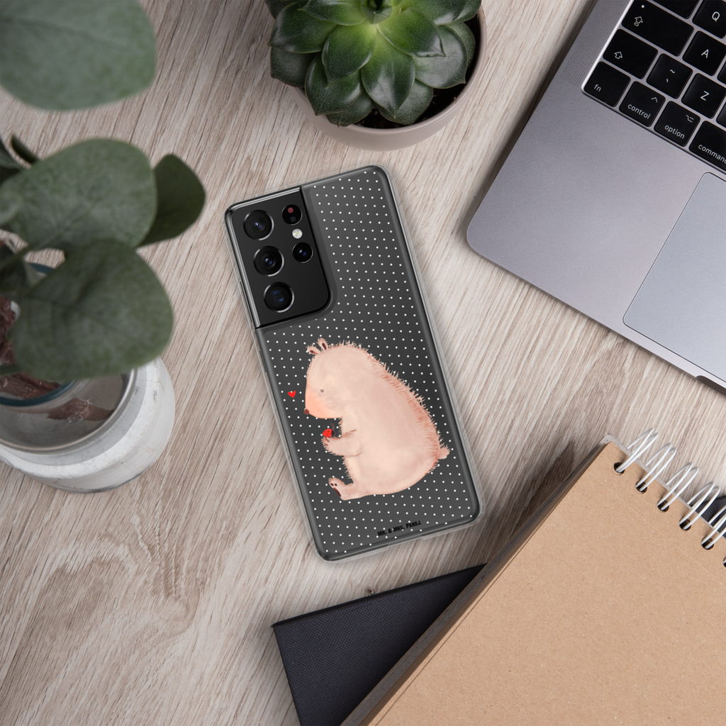 Handyhülle Bär mit Marienkäfer Bär, Marienkäfer, Liebe, Freiheit, Motivation, Das Leben ist schön Handyhülle, Handycover, Transparente Handyhülle, Flexible Handyhülle, Handyschutz, Transparent, Durchsichtig, Schutzhülle für Handy, Stilvolle Handyhülle, Robuste Handyhülle, Schutz vor Kratzern, Schützende Handyhülle  Bär, Teddy, Teddybär