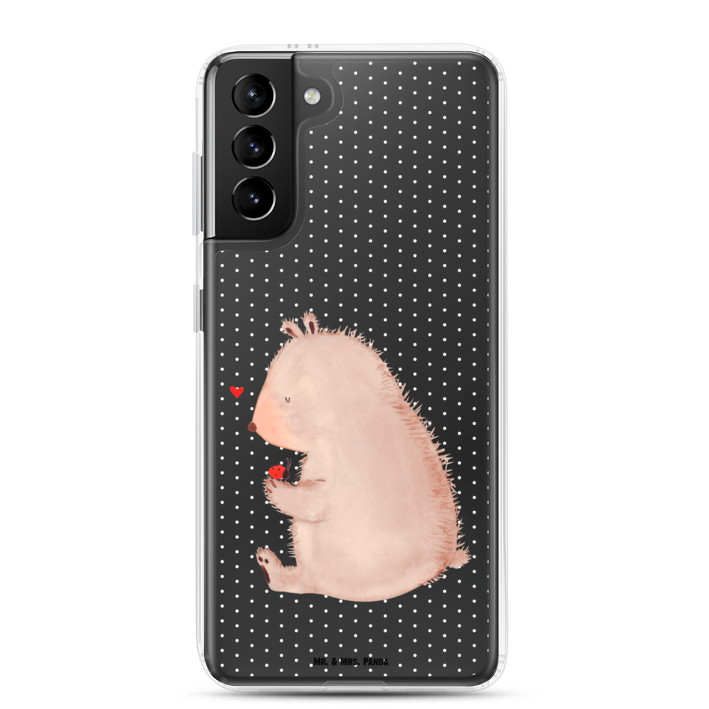 Handyhülle Bär mit Marienkäfer Bär, Marienkäfer, Liebe, Freiheit, Motivation, Das Leben ist schön Handyhülle, Handycover, Transparente Handyhülle, Flexible Handyhülle, Handyschutz, Transparent, Durchsichtig, Schutzhülle für Handy, Stilvolle Handyhülle, Robuste Handyhülle, Schutz vor Kratzern, Schützende Handyhülle  Bär, Teddy, Teddybär