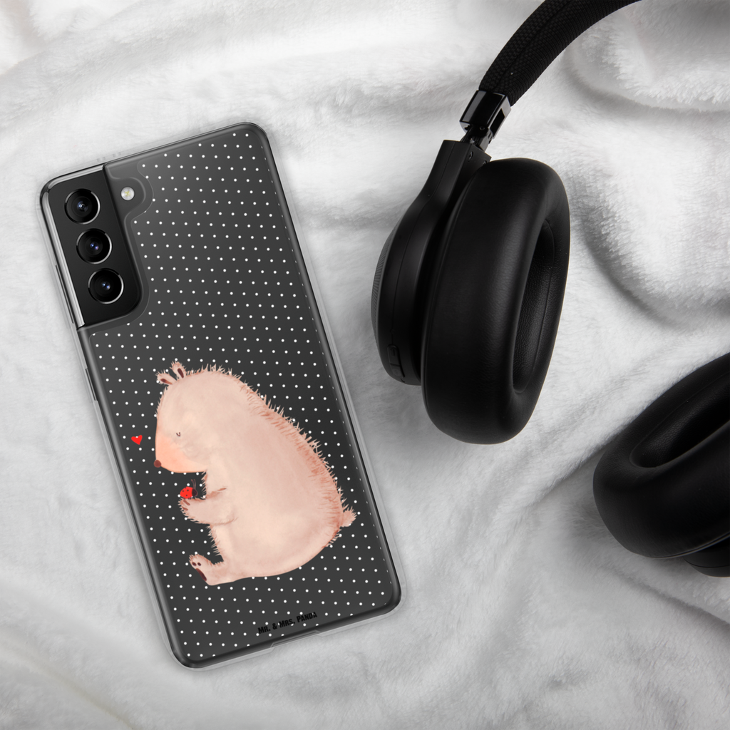 Handyhülle Bär mit Marienkäfer Bär, Marienkäfer, Liebe, Freiheit, Motivation, Das Leben ist schön Handyhülle, Handycover, Transparente Handyhülle, Flexible Handyhülle, Handyschutz, Transparent, Durchsichtig, Schutzhülle für Handy, Stilvolle Handyhülle, Robuste Handyhülle, Schutz vor Kratzern, Schützende Handyhülle  Bär, Teddy, Teddybär