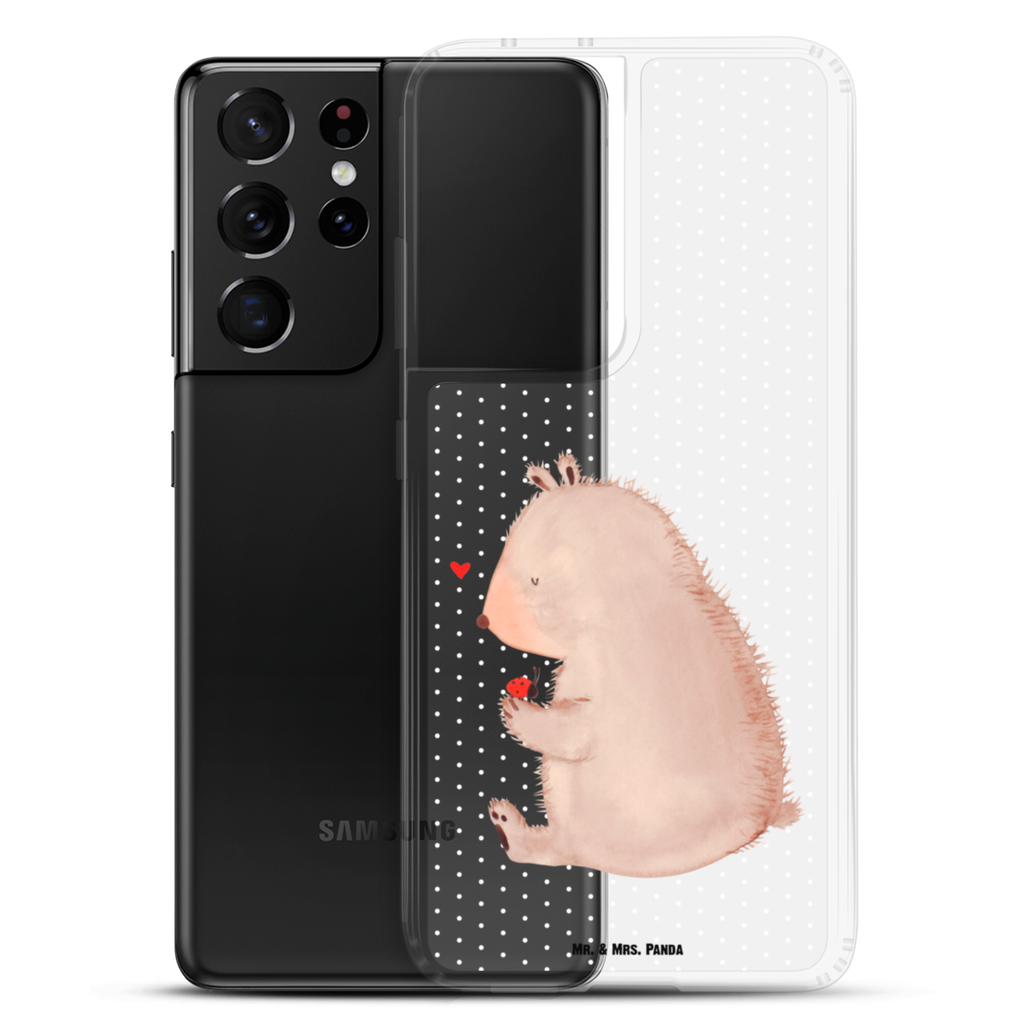 Handyhülle Bär mit Marienkäfer Bär, Marienkäfer, Liebe, Freiheit, Motivation, Das Leben ist schön Handyhülle, Handycover, Transparente Handyhülle, Flexible Handyhülle, Handyschutz, Transparent, Durchsichtig, Schutzhülle für Handy, Stilvolle Handyhülle, Robuste Handyhülle, Schutz vor Kratzern, Schützende Handyhülle  Bär, Teddy, Teddybär