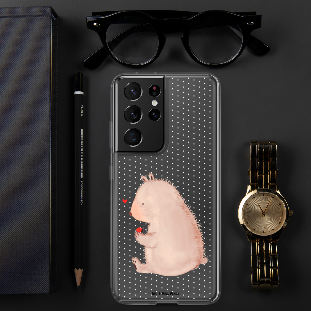 Handyhülle Bär mit Marienkäfer Bär, Marienkäfer, Liebe, Freiheit, Motivation, Das Leben ist schön Handyhülle, Handycover, Transparente Handyhülle, Flexible Handyhülle, Handyschutz, Transparent, Durchsichtig, Schutzhülle für Handy, Stilvolle Handyhülle, Robuste Handyhülle, Schutz vor Kratzern, Schützende Handyhülle  Bär, Teddy, Teddybär