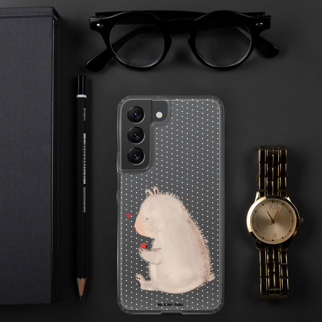 Handyhülle Bär mit Marienkäfer Bär, Marienkäfer, Liebe, Freiheit, Motivation, Das Leben ist schön Handyhülle, Handycover, Transparente Handyhülle, Flexible Handyhülle, Handyschutz, Transparent, Durchsichtig, Schutzhülle für Handy, Stilvolle Handyhülle, Robuste Handyhülle, Schutz vor Kratzern, Schützende Handyhülle  Bär, Teddy, Teddybär