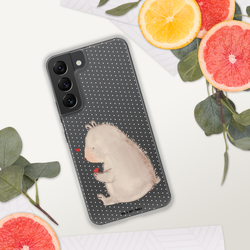 Handyhülle Bär mit Marienkäfer Bär, Marienkäfer, Liebe, Freiheit, Motivation, Das Leben ist schön Handyhülle, Handycover, Transparente Handyhülle, Flexible Handyhülle, Handyschutz, Transparent, Durchsichtig, Schutzhülle für Handy, Stilvolle Handyhülle, Robuste Handyhülle, Schutz vor Kratzern, Schützende Handyhülle  Bär, Teddy, Teddybär