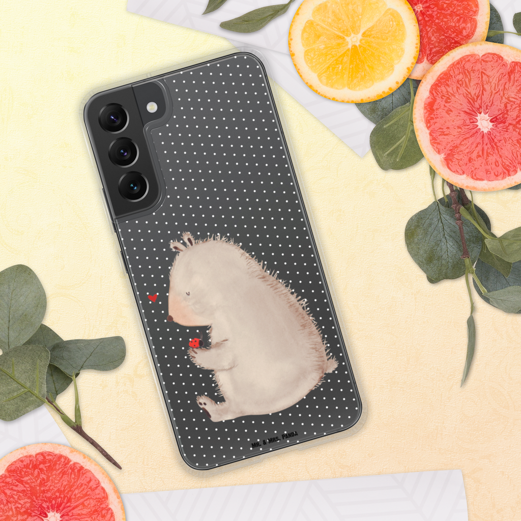 Handyhülle Bär mit Marienkäfer Bär, Marienkäfer, Liebe, Freiheit, Motivation, Das Leben ist schön Handyhülle, Handycover, Transparente Handyhülle, Flexible Handyhülle, Handyschutz, Transparent, Durchsichtig, Schutzhülle für Handy, Stilvolle Handyhülle, Robuste Handyhülle, Schutz vor Kratzern, Schützende Handyhülle  Bär, Teddy, Teddybär