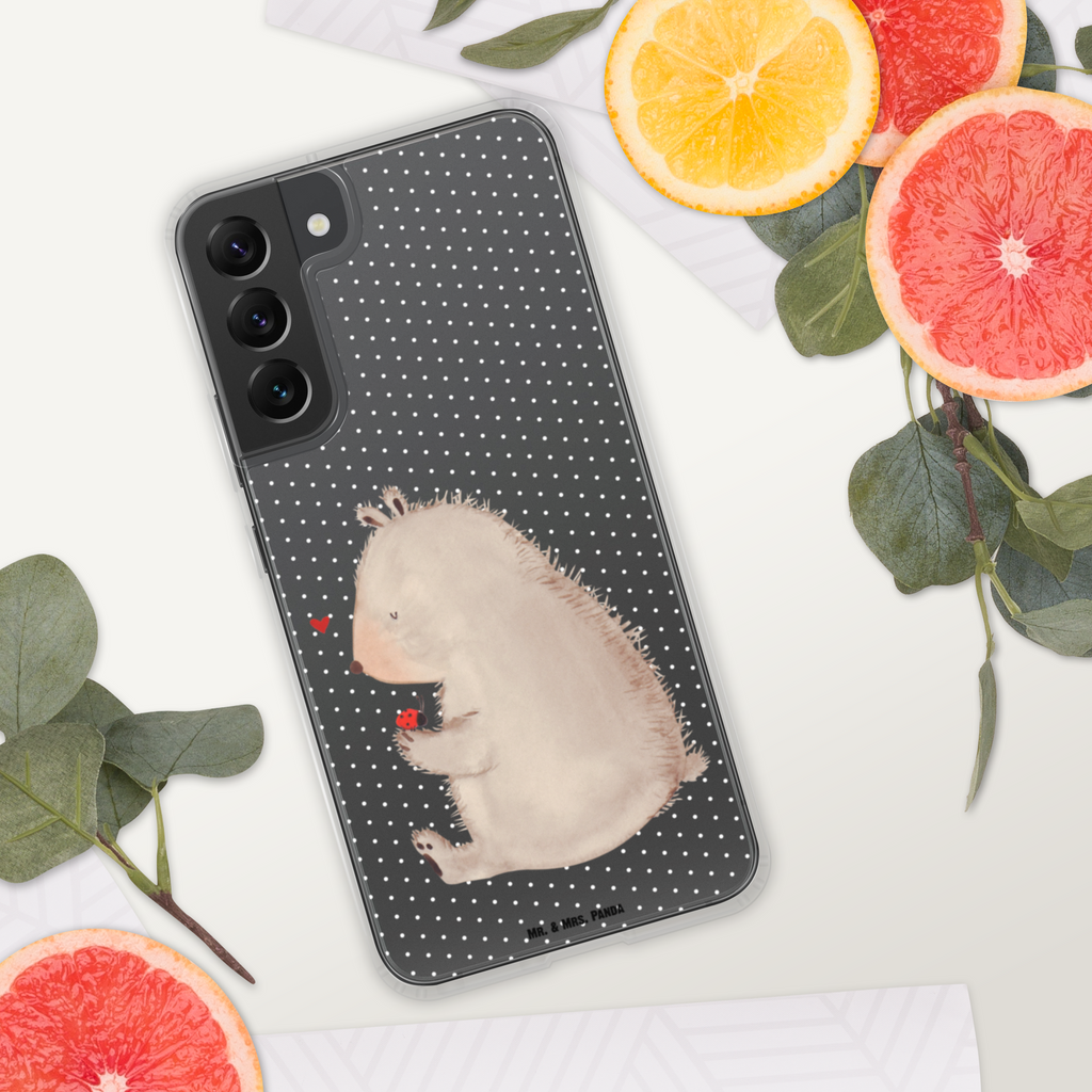 Handyhülle Bär mit Marienkäfer Bär, Marienkäfer, Liebe, Freiheit, Motivation, Das Leben ist schön Handyhülle, Handycover, Transparente Handyhülle, Flexible Handyhülle, Handyschutz, Transparent, Durchsichtig, Schutzhülle für Handy, Stilvolle Handyhülle, Robuste Handyhülle, Schutz vor Kratzern, Schützende Handyhülle  Bär, Teddy, Teddybär