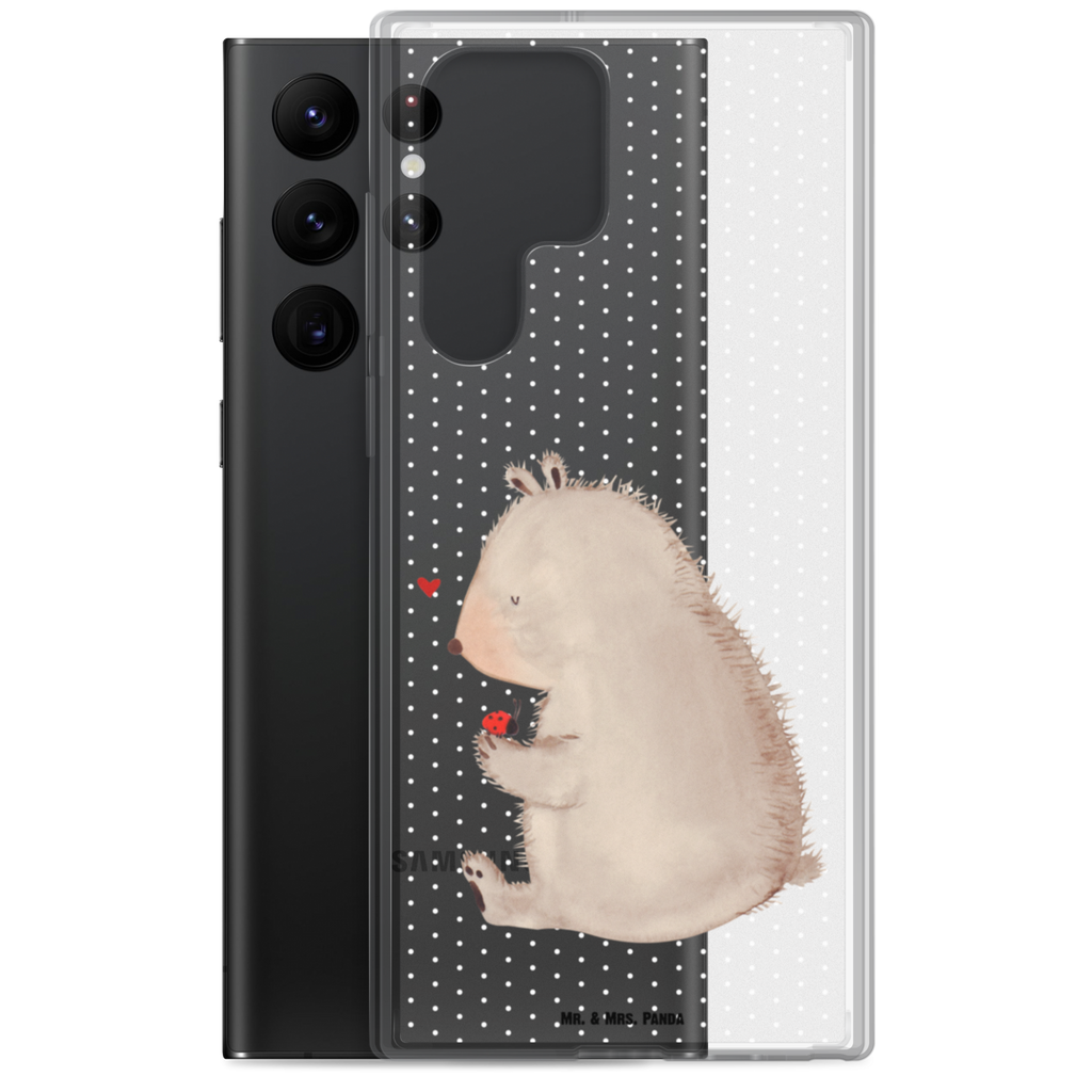 Handyhülle Bär mit Marienkäfer Bär, Marienkäfer, Liebe, Freiheit, Motivation, Das Leben ist schön Handyhülle, Handycover, Transparente Handyhülle, Flexible Handyhülle, Handyschutz, Transparent, Durchsichtig, Schutzhülle für Handy, Stilvolle Handyhülle, Robuste Handyhülle, Schutz vor Kratzern, Schützende Handyhülle  Bär, Teddy, Teddybär