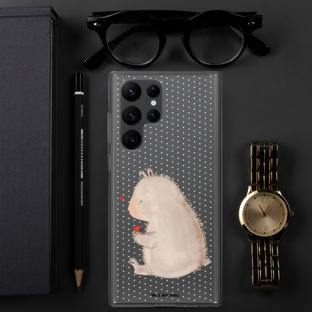 Handyhülle Bär mit Marienkäfer Bär, Marienkäfer, Liebe, Freiheit, Motivation, Das Leben ist schön Handyhülle, Handycover, Transparente Handyhülle, Flexible Handyhülle, Handyschutz, Transparent, Durchsichtig, Schutzhülle für Handy, Stilvolle Handyhülle, Robuste Handyhülle, Schutz vor Kratzern, Schützende Handyhülle  Bär, Teddy, Teddybär