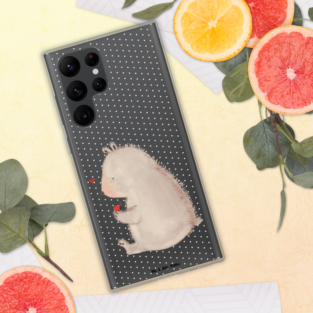 Handyhülle Bär mit Marienkäfer Bär, Marienkäfer, Liebe, Freiheit, Motivation, Das Leben ist schön Handyhülle, Handycover, Transparente Handyhülle, Flexible Handyhülle, Handyschutz, Transparent, Durchsichtig, Schutzhülle für Handy, Stilvolle Handyhülle, Robuste Handyhülle, Schutz vor Kratzern, Schützende Handyhülle  Bär, Teddy, Teddybär