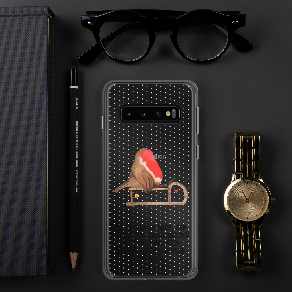 Handyhülle Rotkehlchen Schlitten Handyhülle, Handycover, Transparente Handyhülle, Flexible Handyhülle, Handyschutz, Transparent, Durchsichtig, Schutzhülle für Handy, Stilvolle Handyhülle, Robuste Handyhülle, Schutz vor Kratzern, Schützende Handyhülle, Winter, Weihnachten, Weihnachtsdeko, Nikolaus, Advent, Heiligabend, Wintermotiv, Schlitten, Vogel