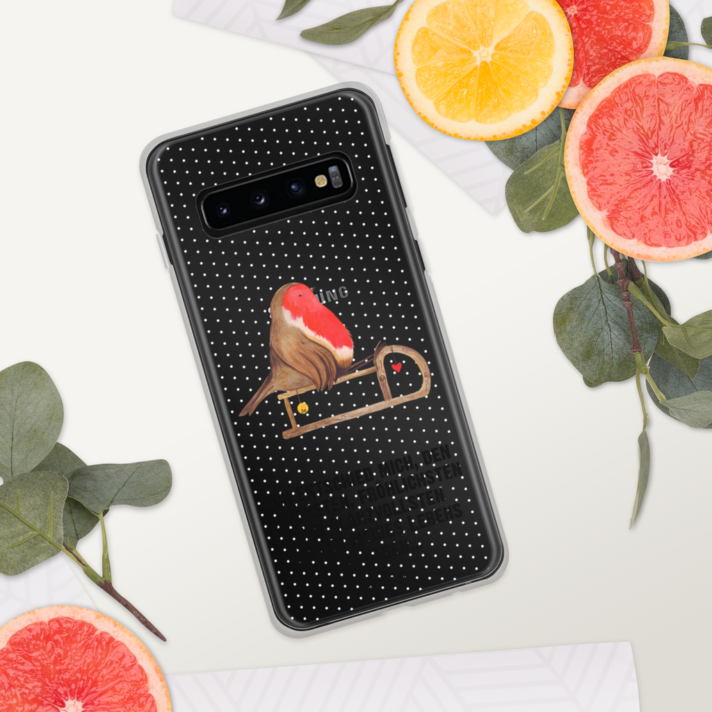 Handyhülle Rotkehlchen Schlitten Handyhülle, Handycover, Transparente Handyhülle, Flexible Handyhülle, Handyschutz, Transparent, Durchsichtig, Schutzhülle für Handy, Stilvolle Handyhülle, Robuste Handyhülle, Schutz vor Kratzern, Schützende Handyhülle, Winter, Weihnachten, Weihnachtsdeko, Nikolaus, Advent, Heiligabend, Wintermotiv, Schlitten, Vogel
