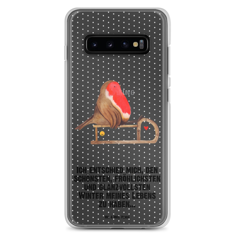 Handyhülle Rotkehlchen Schlitten Handyhülle, Handycover, Transparente Handyhülle, Flexible Handyhülle, Handyschutz, Transparent, Durchsichtig, Schutzhülle für Handy, Stilvolle Handyhülle, Robuste Handyhülle, Schutz vor Kratzern, Schützende Handyhülle, Winter, Weihnachten, Weihnachtsdeko, Nikolaus, Advent, Heiligabend, Wintermotiv, Schlitten, Vogel