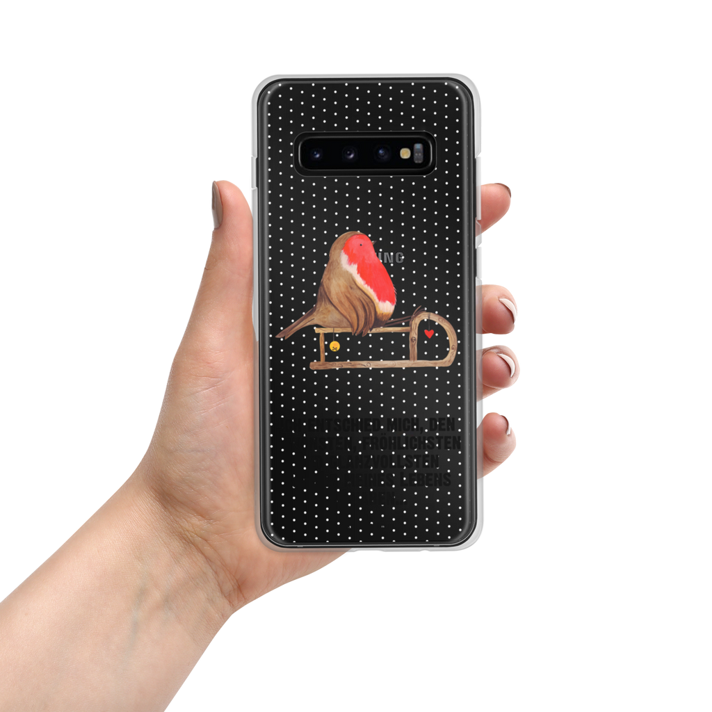 Handyhülle Rotkehlchen Schlitten Handyhülle, Handycover, Transparente Handyhülle, Flexible Handyhülle, Handyschutz, Transparent, Durchsichtig, Schutzhülle für Handy, Stilvolle Handyhülle, Robuste Handyhülle, Schutz vor Kratzern, Schützende Handyhülle, Winter, Weihnachten, Weihnachtsdeko, Nikolaus, Advent, Heiligabend, Wintermotiv, Schlitten, Vogel