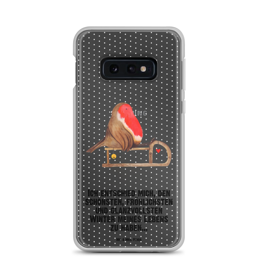 Handyhülle Rotkehlchen Schlitten Handyhülle, Handycover, Transparente Handyhülle, Flexible Handyhülle, Handyschutz, Transparent, Durchsichtig, Schutzhülle für Handy, Stilvolle Handyhülle, Robuste Handyhülle, Schutz vor Kratzern, Schützende Handyhülle, Winter, Weihnachten, Weihnachtsdeko, Nikolaus, Advent, Heiligabend, Wintermotiv, Schlitten, Vogel