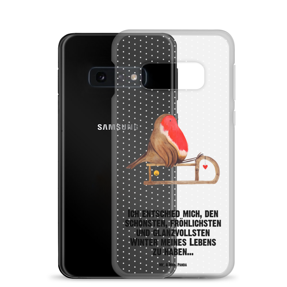 Handyhülle Rotkehlchen Schlitten Handyhülle, Handycover, Transparente Handyhülle, Flexible Handyhülle, Handyschutz, Transparent, Durchsichtig, Schutzhülle für Handy, Stilvolle Handyhülle, Robuste Handyhülle, Schutz vor Kratzern, Schützende Handyhülle, Winter, Weihnachten, Weihnachtsdeko, Nikolaus, Advent, Heiligabend, Wintermotiv, Schlitten, Vogel