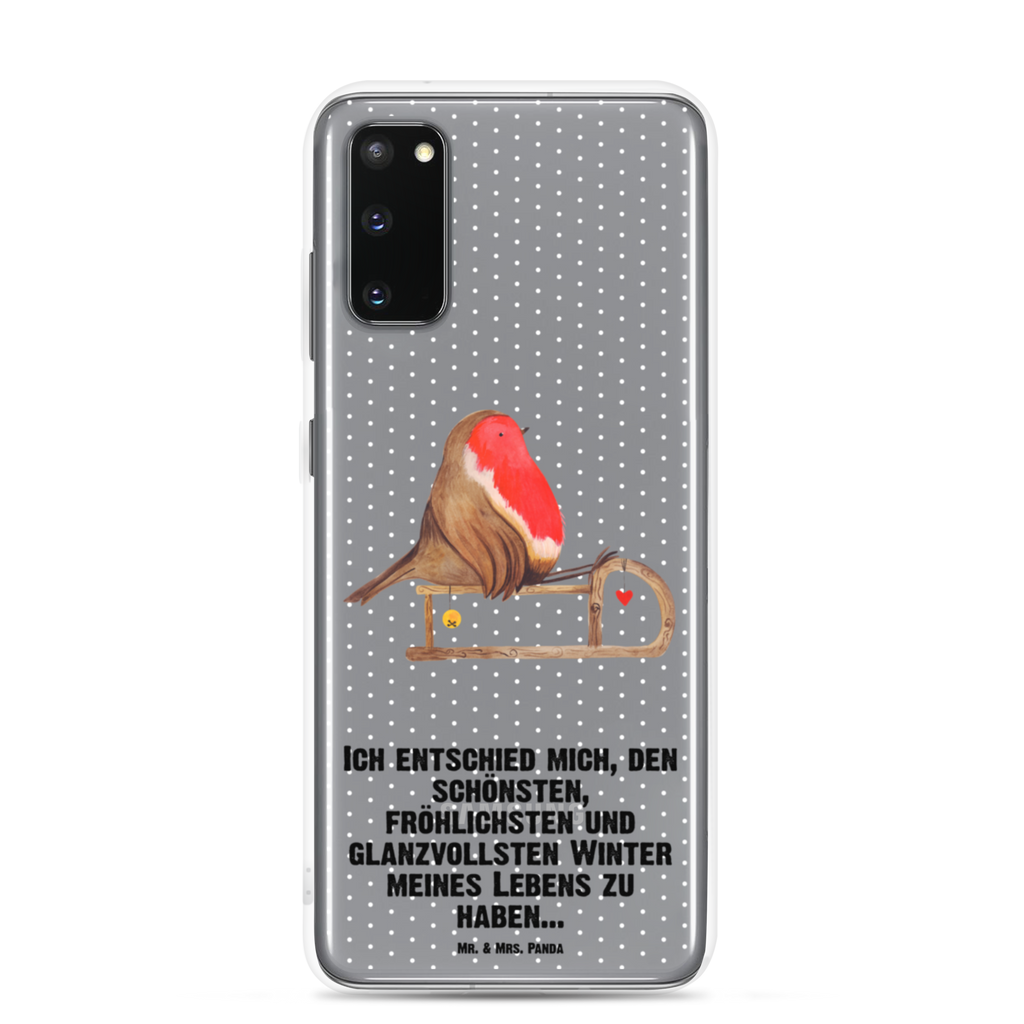Handyhülle Rotkehlchen Schlitten Handyhülle, Handycover, Transparente Handyhülle, Flexible Handyhülle, Handyschutz, Transparent, Durchsichtig, Schutzhülle für Handy, Stilvolle Handyhülle, Robuste Handyhülle, Schutz vor Kratzern, Schützende Handyhülle, Winter, Weihnachten, Weihnachtsdeko, Nikolaus, Advent, Heiligabend, Wintermotiv, Schlitten, Vogel