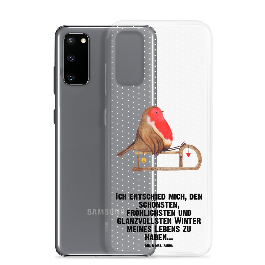 Handyhülle Rotkehlchen Schlitten Handyhülle, Handycover, Transparente Handyhülle, Flexible Handyhülle, Handyschutz, Transparent, Durchsichtig, Schutzhülle für Handy, Stilvolle Handyhülle, Robuste Handyhülle, Schutz vor Kratzern, Schützende Handyhülle, Winter, Weihnachten, Weihnachtsdeko, Nikolaus, Advent, Heiligabend, Wintermotiv, Schlitten, Vogel