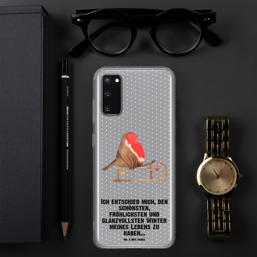 Handyhülle Rotkehlchen Schlitten Handyhülle, Handycover, Transparente Handyhülle, Flexible Handyhülle, Handyschutz, Transparent, Durchsichtig, Schutzhülle für Handy, Stilvolle Handyhülle, Robuste Handyhülle, Schutz vor Kratzern, Schützende Handyhülle, Winter, Weihnachten, Weihnachtsdeko, Nikolaus, Advent, Heiligabend, Wintermotiv, Schlitten, Vogel