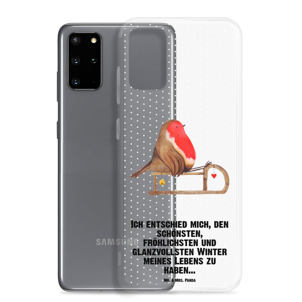 Handyhülle Rotkehlchen Schlitten Handyhülle, Handycover, Transparente Handyhülle, Flexible Handyhülle, Handyschutz, Transparent, Durchsichtig, Schutzhülle für Handy, Stilvolle Handyhülle, Robuste Handyhülle, Schutz vor Kratzern, Schützende Handyhülle, Winter, Weihnachten, Weihnachtsdeko, Nikolaus, Advent, Heiligabend, Wintermotiv, Schlitten, Vogel