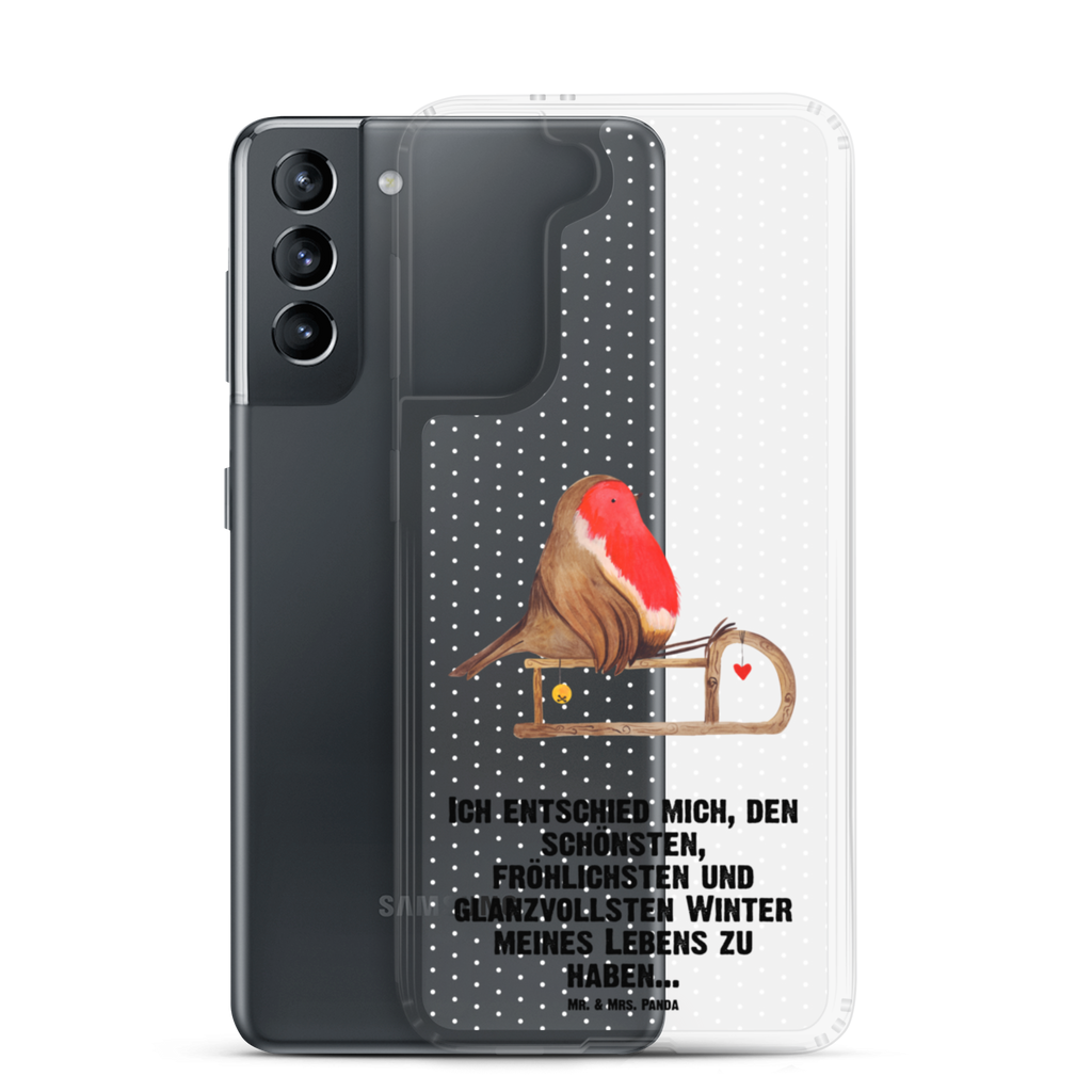Handyhülle Rotkehlchen Schlitten Handyhülle, Handycover, Transparente Handyhülle, Flexible Handyhülle, Handyschutz, Transparent, Durchsichtig, Schutzhülle für Handy, Stilvolle Handyhülle, Robuste Handyhülle, Schutz vor Kratzern, Schützende Handyhülle, Winter, Weihnachten, Weihnachtsdeko, Nikolaus, Advent, Heiligabend, Wintermotiv, Schlitten, Vogel