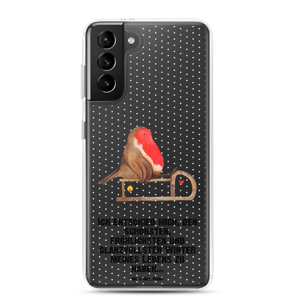 Handyhülle Rotkehlchen Schlitten Handyhülle, Handycover, Transparente Handyhülle, Flexible Handyhülle, Handyschutz, Transparent, Durchsichtig, Schutzhülle für Handy, Stilvolle Handyhülle, Robuste Handyhülle, Schutz vor Kratzern, Schützende Handyhülle, Winter, Weihnachten, Weihnachtsdeko, Nikolaus, Advent, Heiligabend, Wintermotiv, Schlitten, Vogel