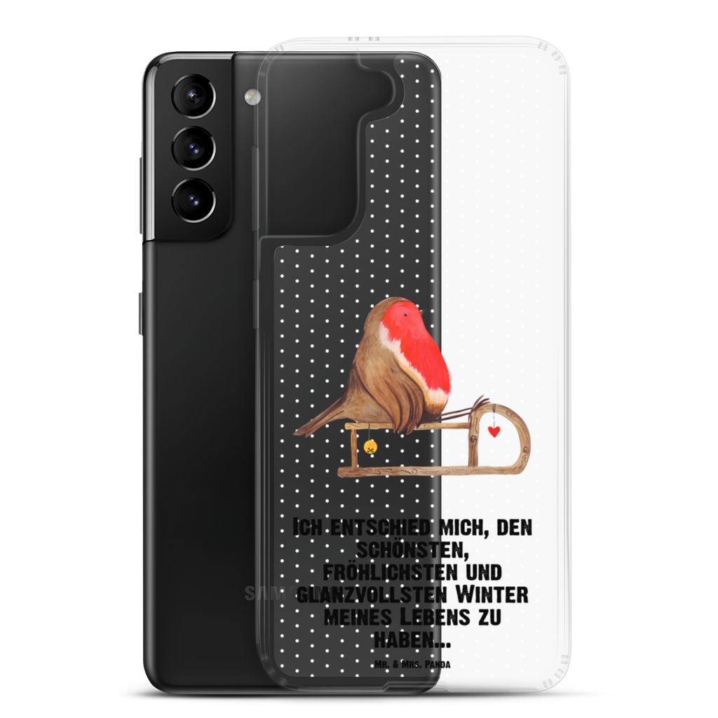 Handyhülle Rotkehlchen Schlitten Handyhülle, Handycover, Transparente Handyhülle, Flexible Handyhülle, Handyschutz, Transparent, Durchsichtig, Schutzhülle für Handy, Stilvolle Handyhülle, Robuste Handyhülle, Schutz vor Kratzern, Schützende Handyhülle, Winter, Weihnachten, Weihnachtsdeko, Nikolaus, Advent, Heiligabend, Wintermotiv, Schlitten, Vogel