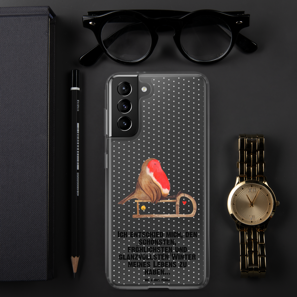 Handyhülle Rotkehlchen Schlitten Handyhülle, Handycover, Transparente Handyhülle, Flexible Handyhülle, Handyschutz, Transparent, Durchsichtig, Schutzhülle für Handy, Stilvolle Handyhülle, Robuste Handyhülle, Schutz vor Kratzern, Schützende Handyhülle, Winter, Weihnachten, Weihnachtsdeko, Nikolaus, Advent, Heiligabend, Wintermotiv, Schlitten, Vogel