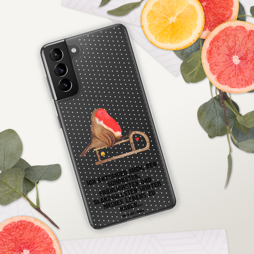 Handyhülle Rotkehlchen Schlitten Handyhülle, Handycover, Transparente Handyhülle, Flexible Handyhülle, Handyschutz, Transparent, Durchsichtig, Schutzhülle für Handy, Stilvolle Handyhülle, Robuste Handyhülle, Schutz vor Kratzern, Schützende Handyhülle, Winter, Weihnachten, Weihnachtsdeko, Nikolaus, Advent, Heiligabend, Wintermotiv, Schlitten, Vogel