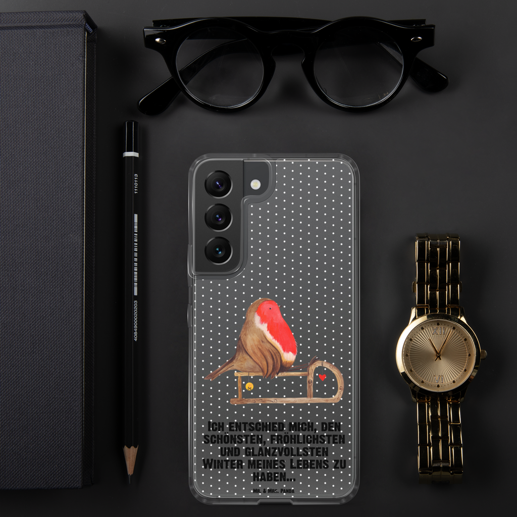 Handyhülle Rotkehlchen Schlitten Handyhülle, Handycover, Transparente Handyhülle, Flexible Handyhülle, Handyschutz, Transparent, Durchsichtig, Schutzhülle für Handy, Stilvolle Handyhülle, Robuste Handyhülle, Schutz vor Kratzern, Schützende Handyhülle, Winter, Weihnachten, Weihnachtsdeko, Nikolaus, Advent, Heiligabend, Wintermotiv, Schlitten, Vogel