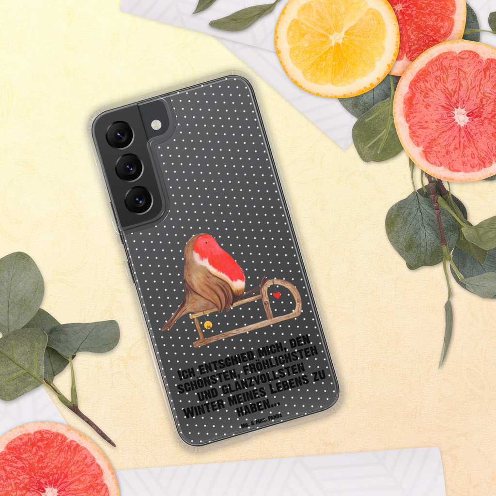 Handyhülle Rotkehlchen Schlitten Handyhülle, Handycover, Transparente Handyhülle, Flexible Handyhülle, Handyschutz, Transparent, Durchsichtig, Schutzhülle für Handy, Stilvolle Handyhülle, Robuste Handyhülle, Schutz vor Kratzern, Schützende Handyhülle, Winter, Weihnachten, Weihnachtsdeko, Nikolaus, Advent, Heiligabend, Wintermotiv, Schlitten, Vogel