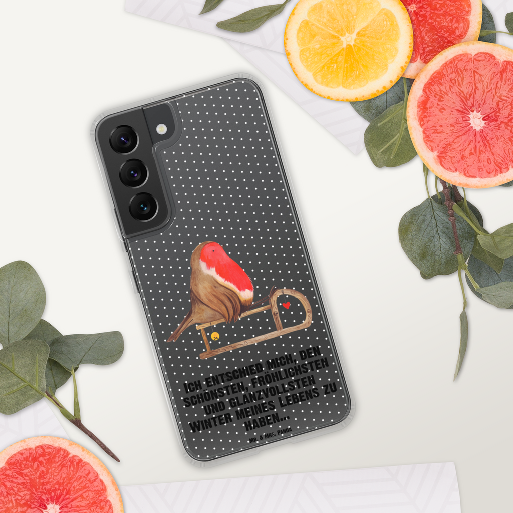 Handyhülle Rotkehlchen Schlitten Handyhülle, Handycover, Transparente Handyhülle, Flexible Handyhülle, Handyschutz, Transparent, Durchsichtig, Schutzhülle für Handy, Stilvolle Handyhülle, Robuste Handyhülle, Schutz vor Kratzern, Schützende Handyhülle, Winter, Weihnachten, Weihnachtsdeko, Nikolaus, Advent, Heiligabend, Wintermotiv, Schlitten, Vogel