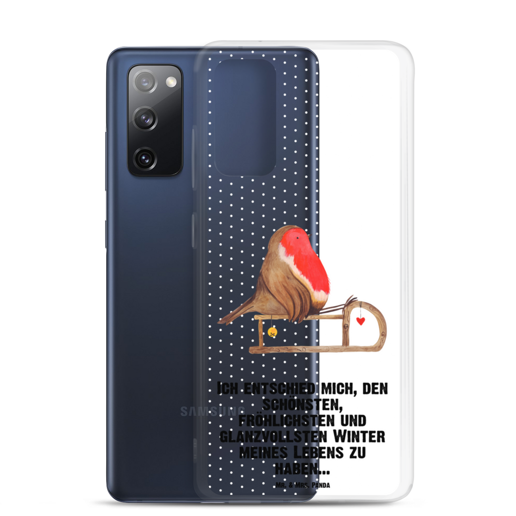 Handyhülle Rotkehlchen Schlitten Handyhülle, Handycover, Transparente Handyhülle, Flexible Handyhülle, Handyschutz, Transparent, Durchsichtig, Schutzhülle für Handy, Stilvolle Handyhülle, Robuste Handyhülle, Schutz vor Kratzern, Schützende Handyhülle, Winter, Weihnachten, Weihnachtsdeko, Nikolaus, Advent, Heiligabend, Wintermotiv, Schlitten, Vogel