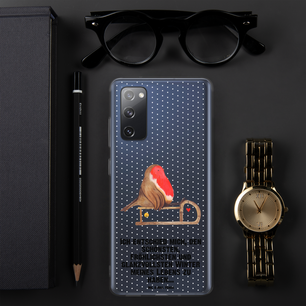 Handyhülle Rotkehlchen Schlitten Handyhülle, Handycover, Transparente Handyhülle, Flexible Handyhülle, Handyschutz, Transparent, Durchsichtig, Schutzhülle für Handy, Stilvolle Handyhülle, Robuste Handyhülle, Schutz vor Kratzern, Schützende Handyhülle, Winter, Weihnachten, Weihnachtsdeko, Nikolaus, Advent, Heiligabend, Wintermotiv, Schlitten, Vogel