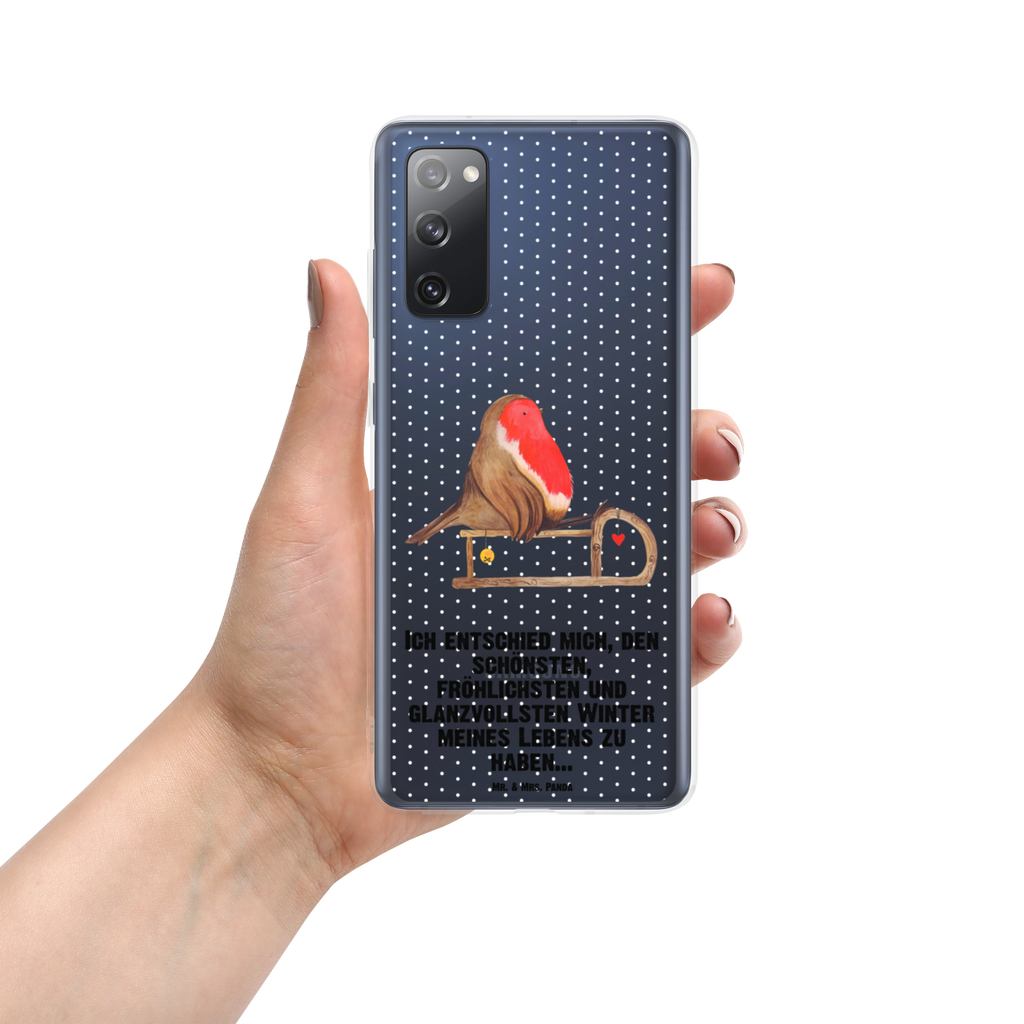 Handyhülle Rotkehlchen Schlitten Handyhülle, Handycover, Transparente Handyhülle, Flexible Handyhülle, Handyschutz, Transparent, Durchsichtig, Schutzhülle für Handy, Stilvolle Handyhülle, Robuste Handyhülle, Schutz vor Kratzern, Schützende Handyhülle, Winter, Weihnachten, Weihnachtsdeko, Nikolaus, Advent, Heiligabend, Wintermotiv, Schlitten, Vogel