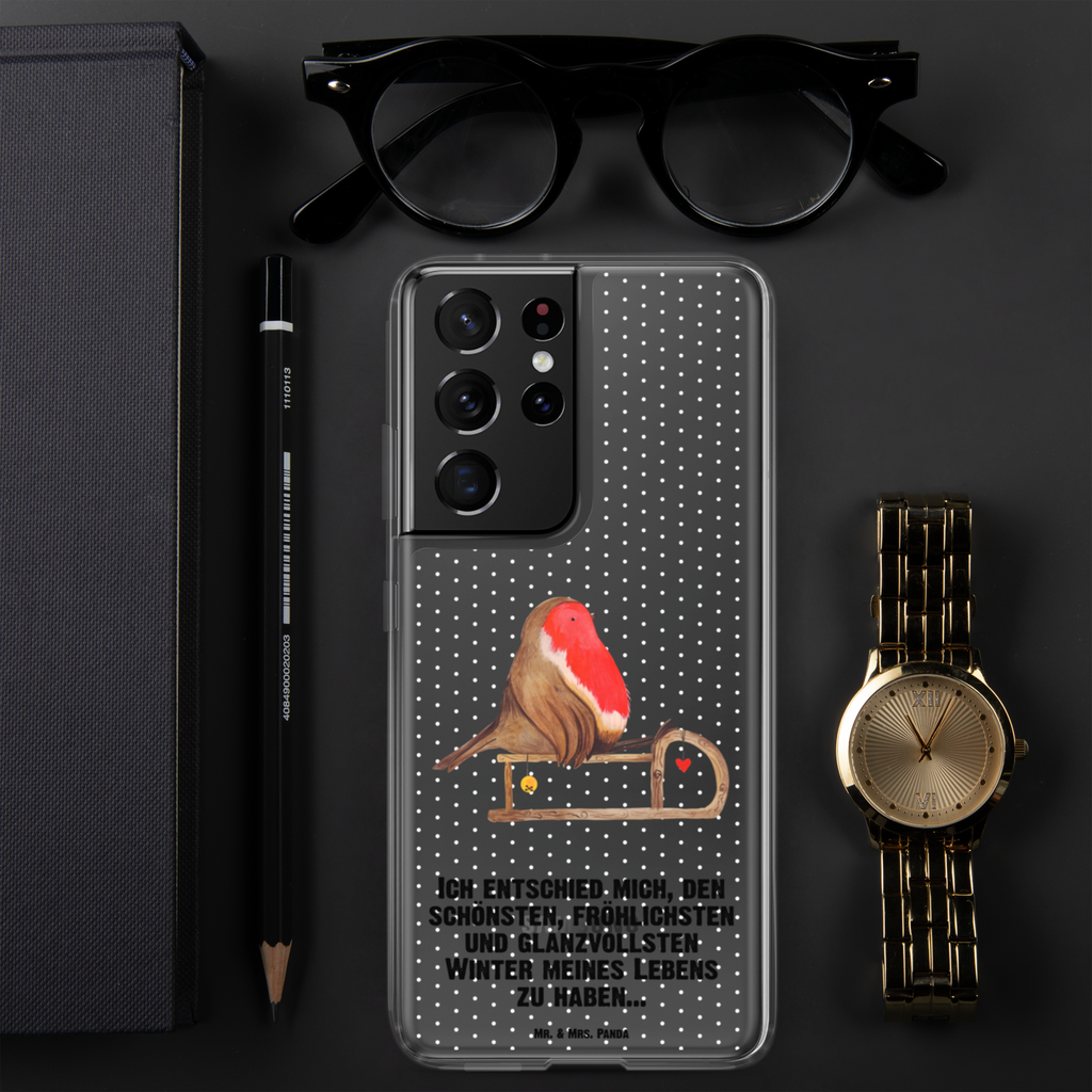 Handyhülle Rotkehlchen Schlitten Handyhülle, Handycover, Transparente Handyhülle, Flexible Handyhülle, Handyschutz, Transparent, Durchsichtig, Schutzhülle für Handy, Stilvolle Handyhülle, Robuste Handyhülle, Schutz vor Kratzern, Schützende Handyhülle, Winter, Weihnachten, Weihnachtsdeko, Nikolaus, Advent, Heiligabend, Wintermotiv, Schlitten, Vogel