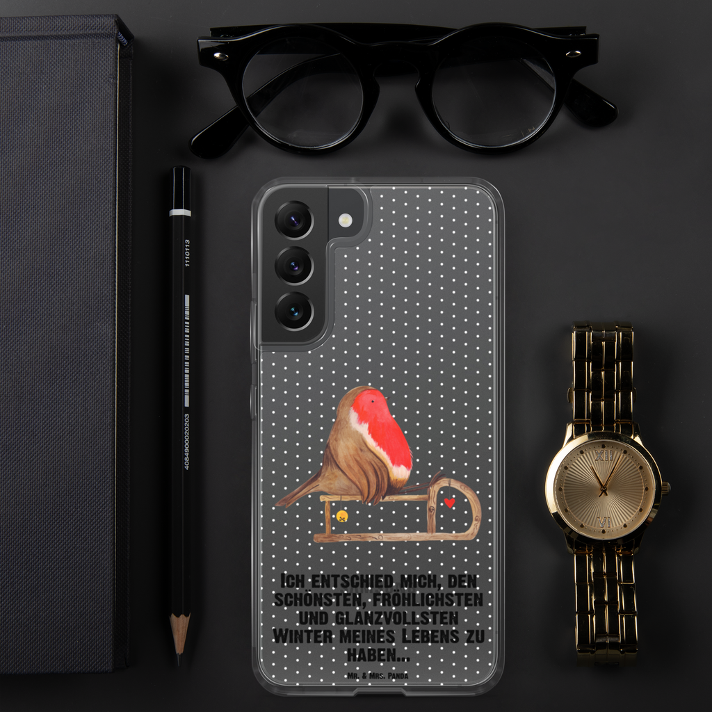 Handyhülle Rotkehlchen Schlitten Handyhülle, Handycover, Transparente Handyhülle, Flexible Handyhülle, Handyschutz, Transparent, Durchsichtig, Schutzhülle für Handy, Stilvolle Handyhülle, Robuste Handyhülle, Schutz vor Kratzern, Schützende Handyhülle, Winter, Weihnachten, Weihnachtsdeko, Nikolaus, Advent, Heiligabend, Wintermotiv, Schlitten, Vogel
