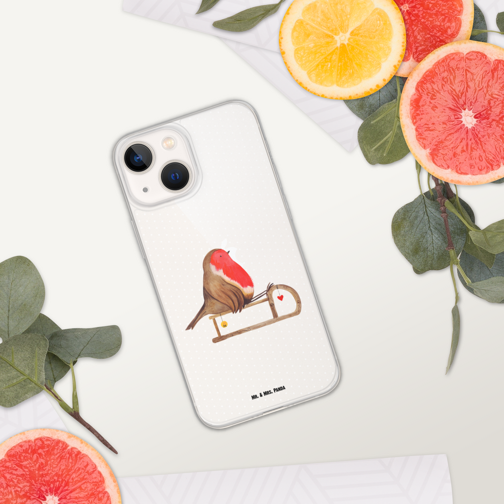 Handyhülle Rotkehlchen Schlitten Handyhülle, Handycover, Transparente Handyhülle, Flexible Handyhülle, Handyschutz, Transparent, Durchsichtig, Schutzhülle für Handy, Stilvolle Handyhülle, Robuste Handyhülle, Schutz vor Kratzern, Schützende Handyhülle, Winter, Weihnachten, Weihnachtsdeko, Nikolaus, Advent, Heiligabend, Wintermotiv, Schlitten, Vogel