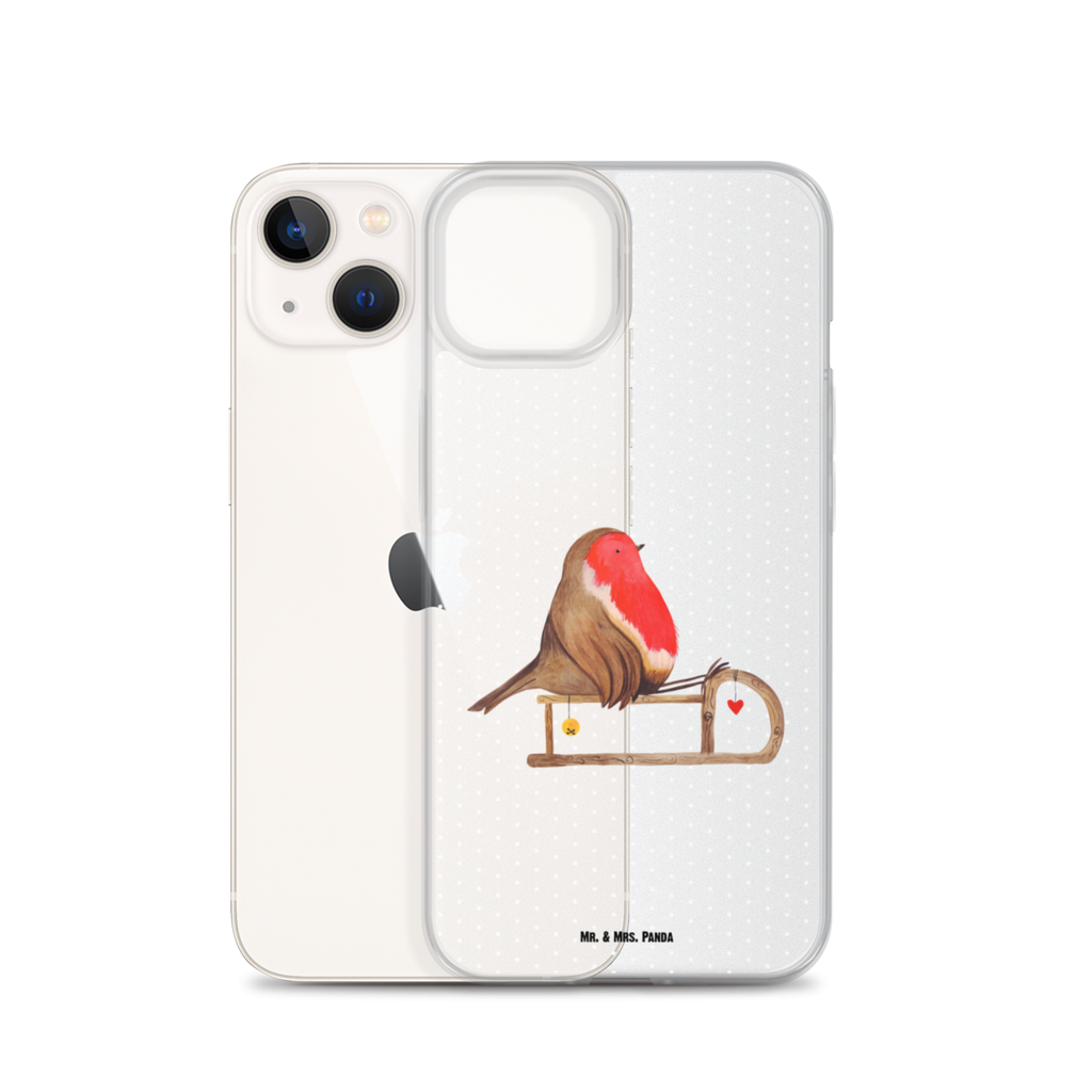 Handyhülle Rotkehlchen Schlitten Handyhülle, Handycover, Transparente Handyhülle, Flexible Handyhülle, Handyschutz, Transparent, Durchsichtig, Schutzhülle für Handy, Stilvolle Handyhülle, Robuste Handyhülle, Schutz vor Kratzern, Schützende Handyhülle, Winter, Weihnachten, Weihnachtsdeko, Nikolaus, Advent, Heiligabend, Wintermotiv, Schlitten, Vogel