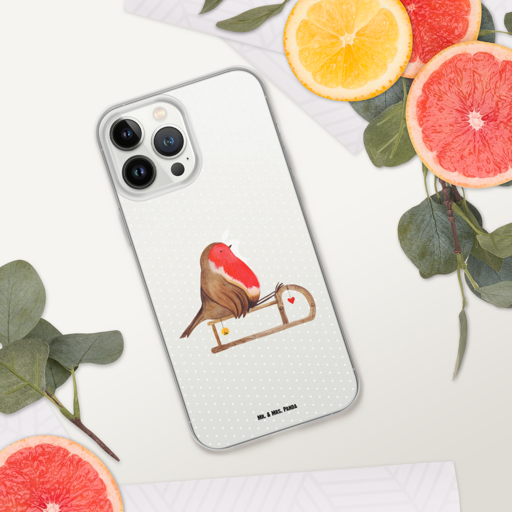 Handyhülle Rotkehlchen Schlitten Handyhülle, Handycover, Transparente Handyhülle, Flexible Handyhülle, Handyschutz, Transparent, Durchsichtig, Schutzhülle für Handy, Stilvolle Handyhülle, Robuste Handyhülle, Schutz vor Kratzern, Schützende Handyhülle, Winter, Weihnachten, Weihnachtsdeko, Nikolaus, Advent, Heiligabend, Wintermotiv, Schlitten, Vogel